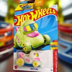 ❤️ 4 Listings For $25 Netflix Duck N’ Roll 167/250 Lets Race Car Hot Wheels